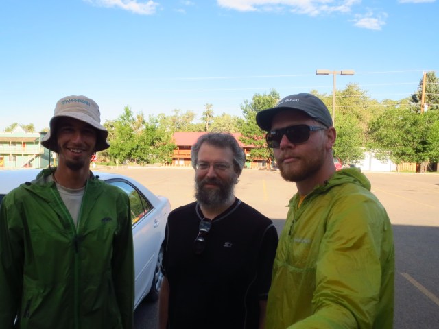 Jason dropping us at the PO.