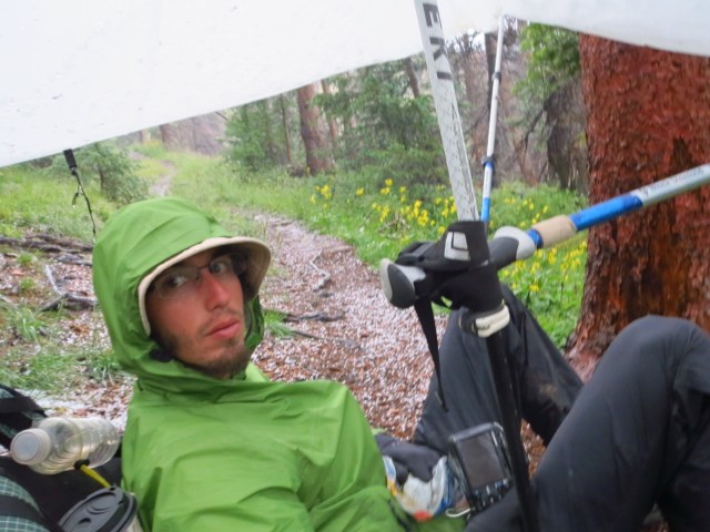 We ended up sleeping here.