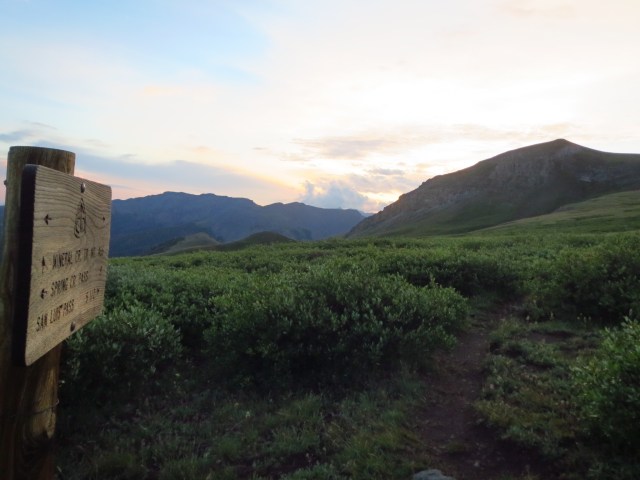 Sunrise on the CDT/ CT.