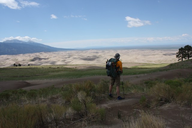 Junaid in the sand dunes.
