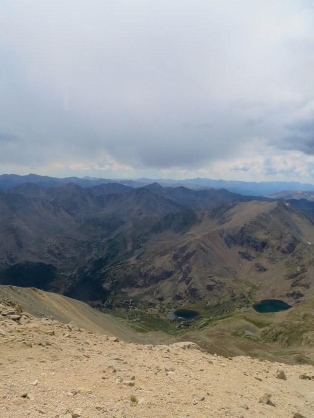 A view west from the summit of Mt. Massive.