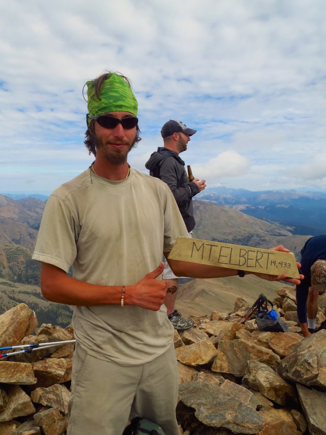 Luke on Mt. Elbert.