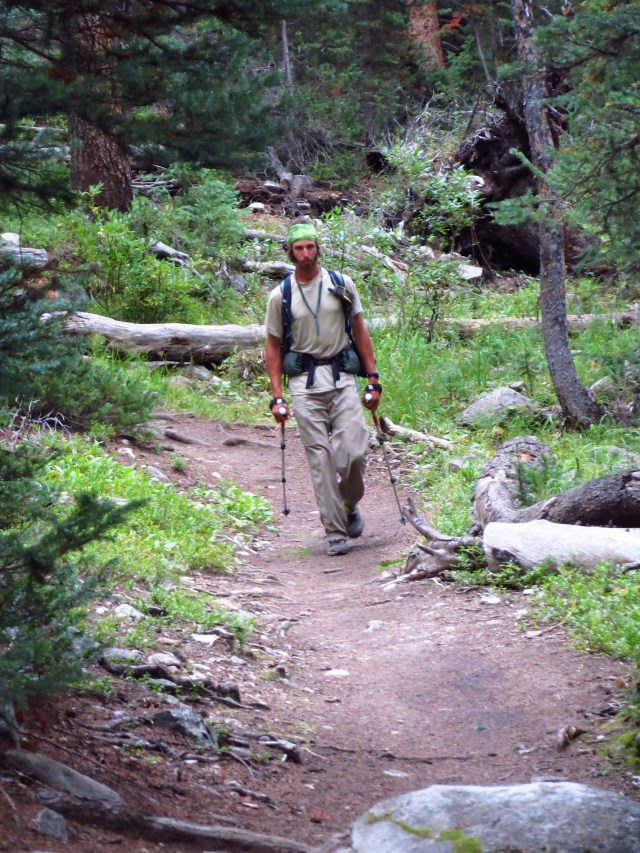 Luke heading for camp after Columbia.