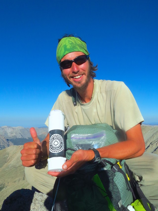 The Shavano summit register tube got a new sticker! We do love Aspen Brewing Company!