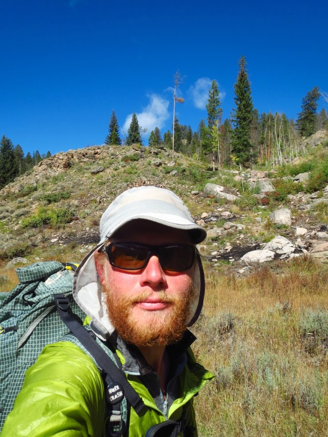 Junaid takes a selfie on the second to last day of the trip. The day before had been wet and cold all day, this day was beautiful.