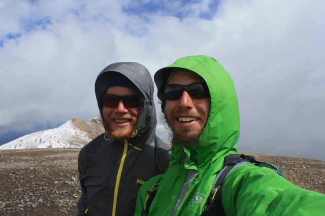 Luke and Junaid on Mt. Cameron.
