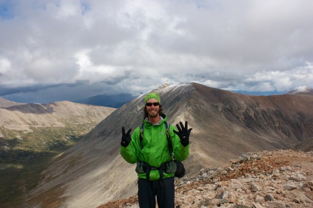 Luke on Democrat. At this time we were able to count how many peaks we had left on our hands!