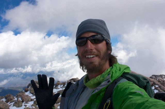 Luke at the summit of Mt. Holy Cross. Only 5 left!