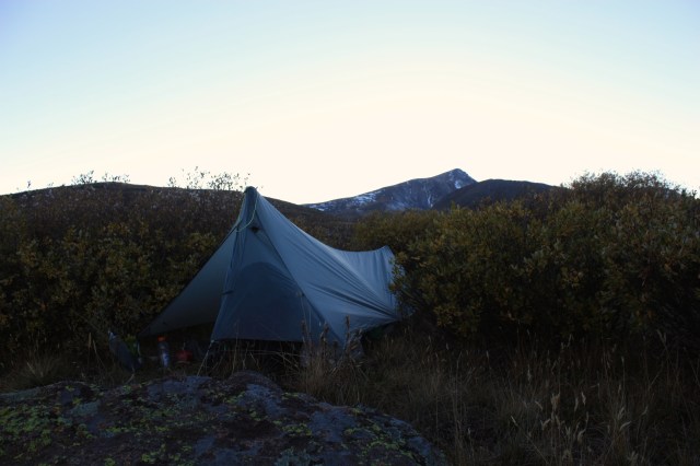 Luke's camp the night before we climbed Bierstadt and Evans.