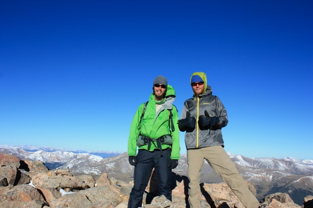 Luke and Junaid on Mt. Bierstadt.