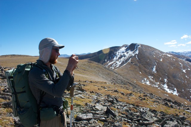 Junaid snaps a pic from the Continental Divide, South of James Peak.